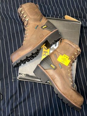 NEW Ariat Men’s Brown Lace-Up Waterproof Work Boots Comp Toe